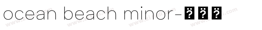 ocean beach minor字体转换